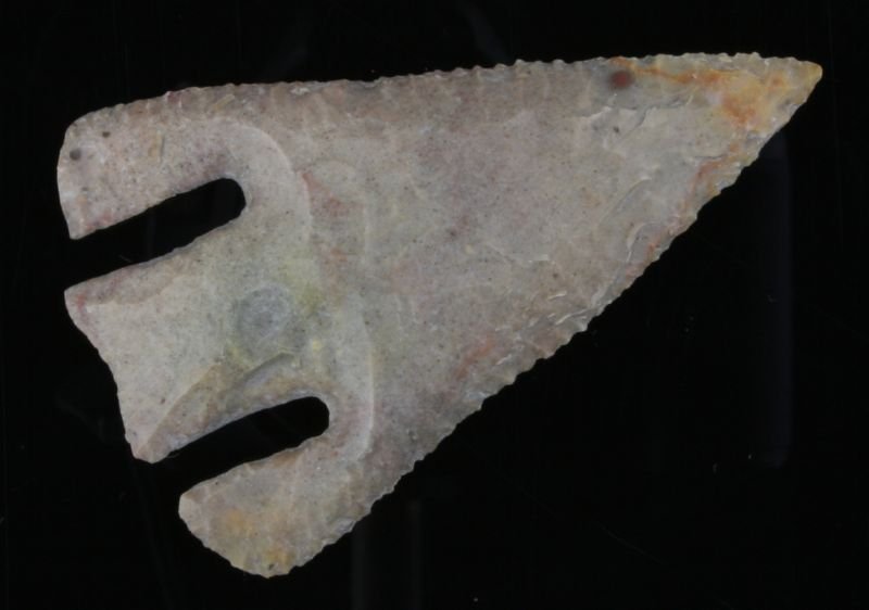 REPRO 3 1/16" Andice: Fossil chert Texas Style Reproduction. Nicely made.