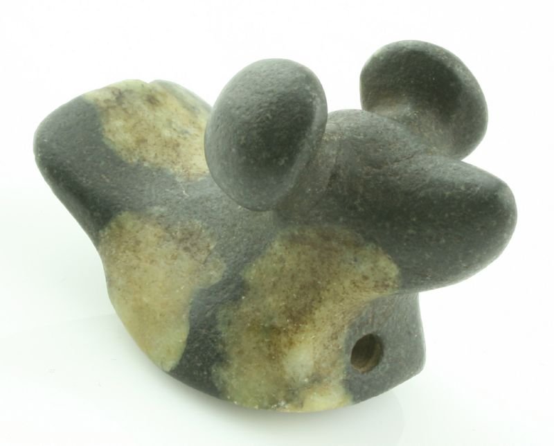 REPRO 2 1/4" Popeye Birdstone: Nicely made porphry example. REPRODUCTION