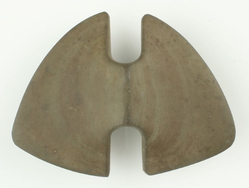 REPRO - 4 1/8" Slate Winged Bannerstone: Reproduction.