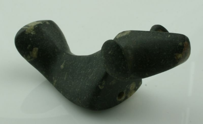REPRO 3 1/4" Porphyry Birdstone: Nice polish. Reproduction.
