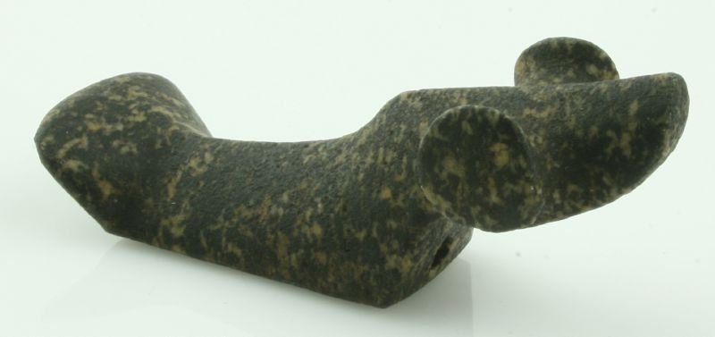 REPRO- 2 7/8" Popeye Birdstone: Granite example. REPRODUCTION.