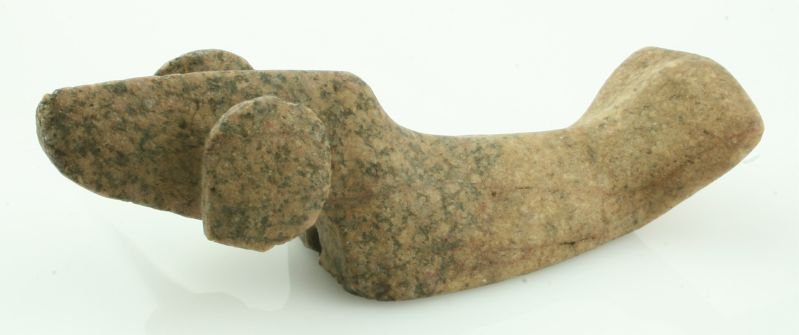 REPRO 3 3/4" Popeye Birdstone: Granite example. REPRODUCTION.