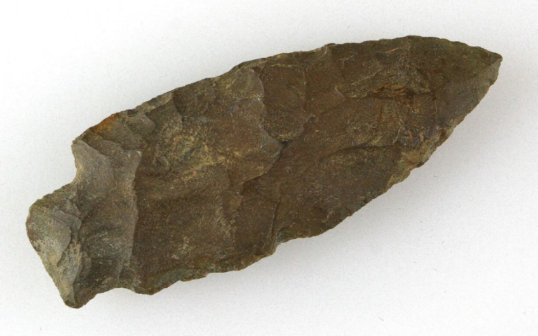 3 1/2" Stone Square Stem: Breathitt Chert example from Central Kentucky. Nicely made piece.