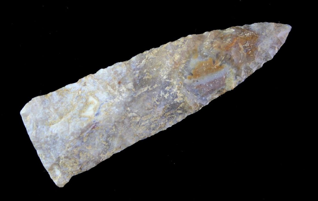 3 3/8" Copena: Boyle Chert example from Central Kentucky. Excellent Late Archaic type.
