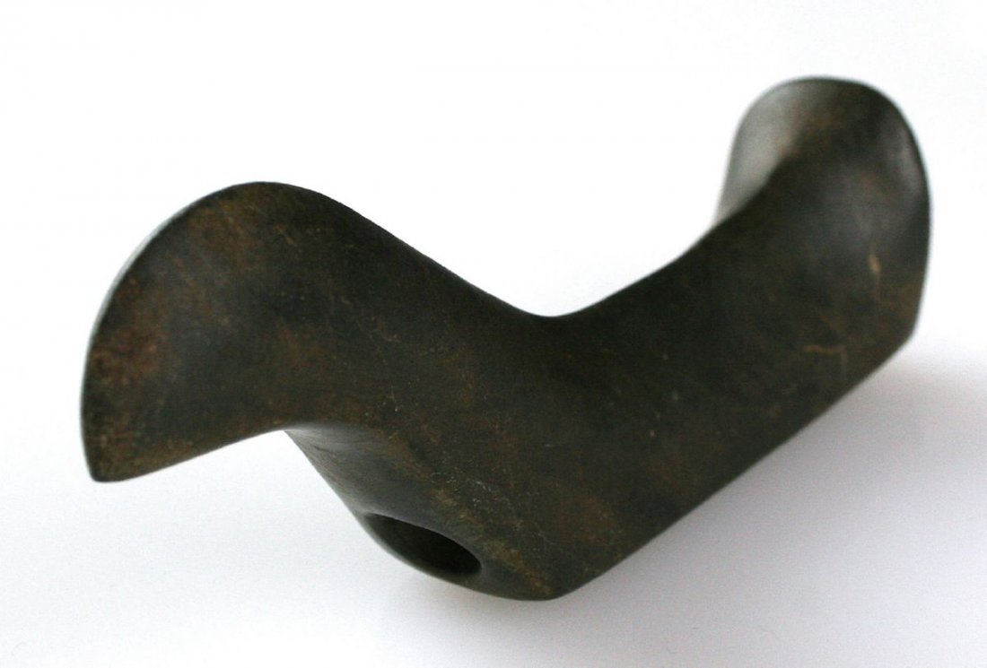 4 1/8" Birdstone: Ohio example in a slate. Nice Polish.