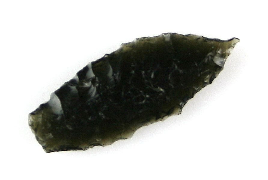 1 3/16" Spedis: Obsidian example from Warner Valley, Oregon. Rare Paleo point.