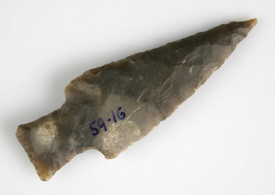 3 1/4" Lange: Nice example from Williamson Co., Texas. Ex - Bill Arnold Collection. Edwards Plateau Chert.