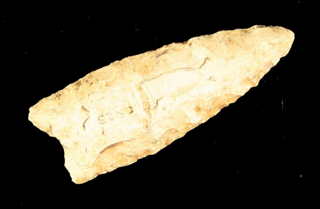 2 3/8" Dalton: Burlington Chert example from Missouri with nice fluting on one side