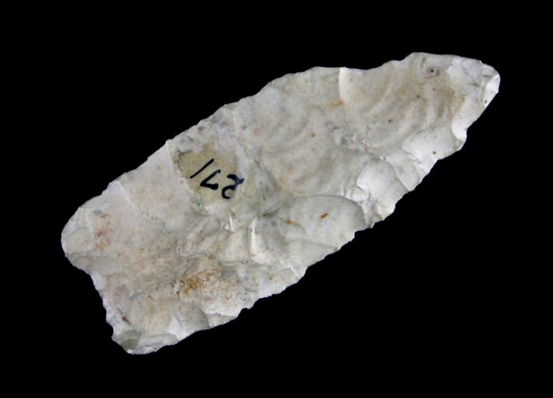 1 15/16" Paleo Dart: Mathewsons, Hog Creek - Ohio Ex - Russell Long Collection 271