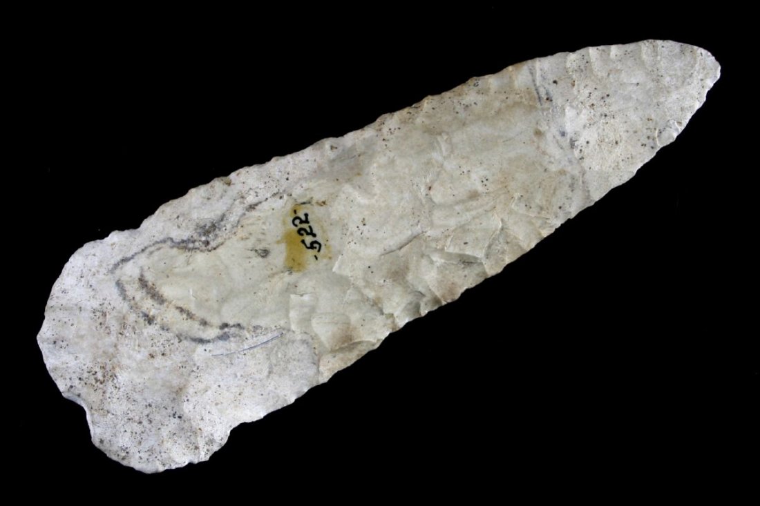 5 3/8" Cobbs Knife: Found on the Albert Van Orsdall Farm Northwest of Morning Sun, Ohio near Indiana Line on July 5, 1933. Ex - Russell Long Collection 522