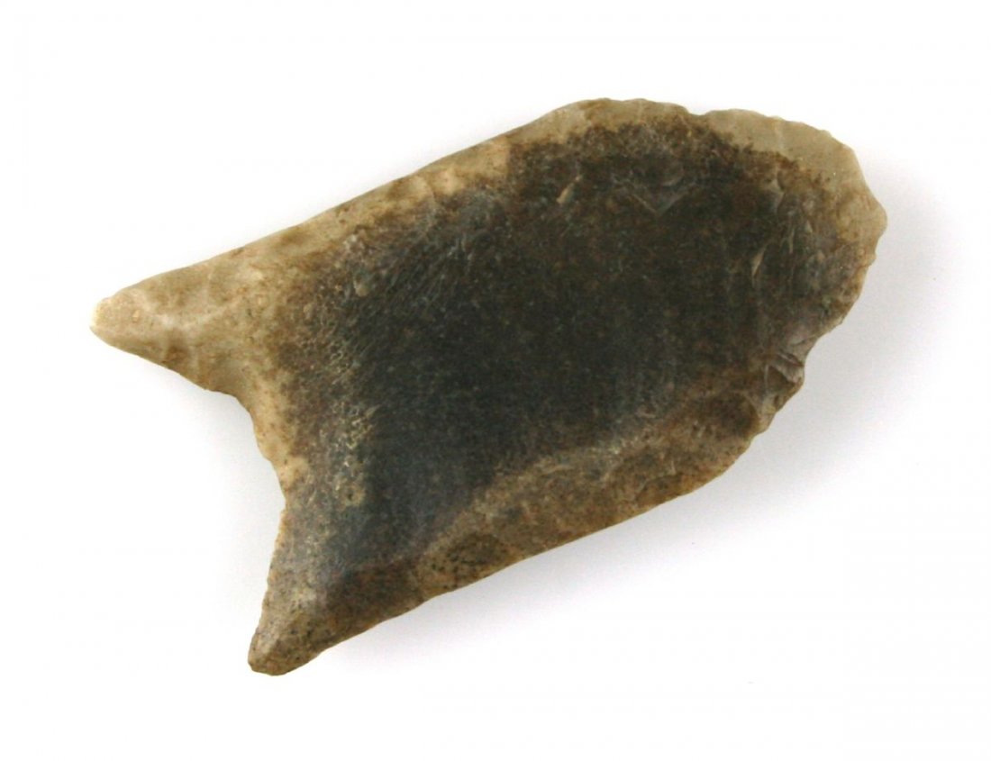 1 5/8" Folsom - Bennett COA: Nicely made example from Clay Co., Missouri formerly of the Joel Hankins Collection. Fluted to the tip on one side, 60% on the other. Bennett COA