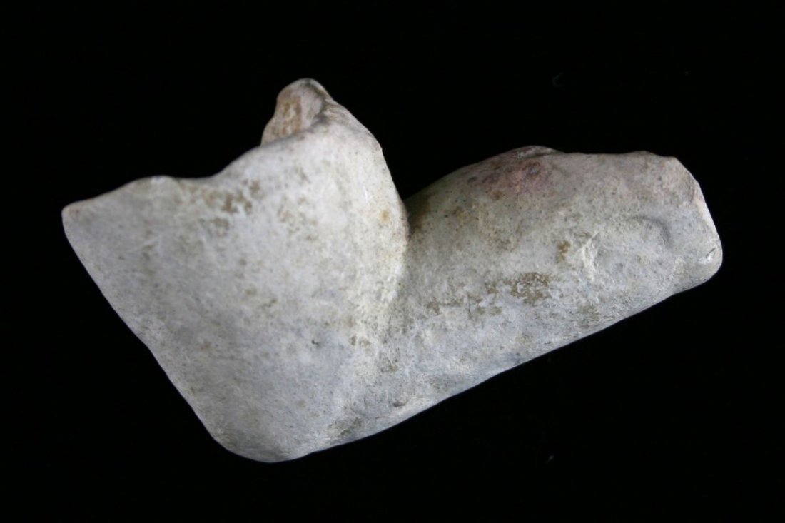 2" Limestone Elbow Pipe: Well used example. J.T. Collier Collection - Purchased in 1967 - Texas Ex - Russell Long Collection T113/1805