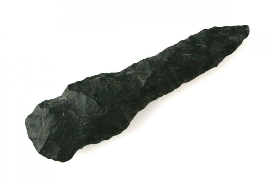 2 3/16" Drill: Basalt example from Lassen/Modoc Co., California and collected between 1940-1965. Ex - Humphries Collection.