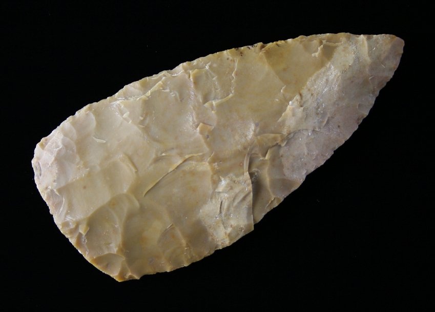 3 11/16" Covington Blade - Partain COA: Edwards Plateau Chert example from Central Texas. Ex - Fred Eiserman Collection. Partain COA.