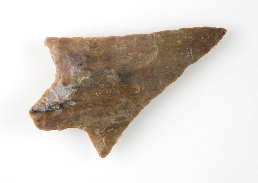 2" Gary: Nicely made example from Petrified Wood. Purchased from the J.T. Collier Collection in March of 1967 - Liberty County, Texas Ex - Russell Long Collection T113/181