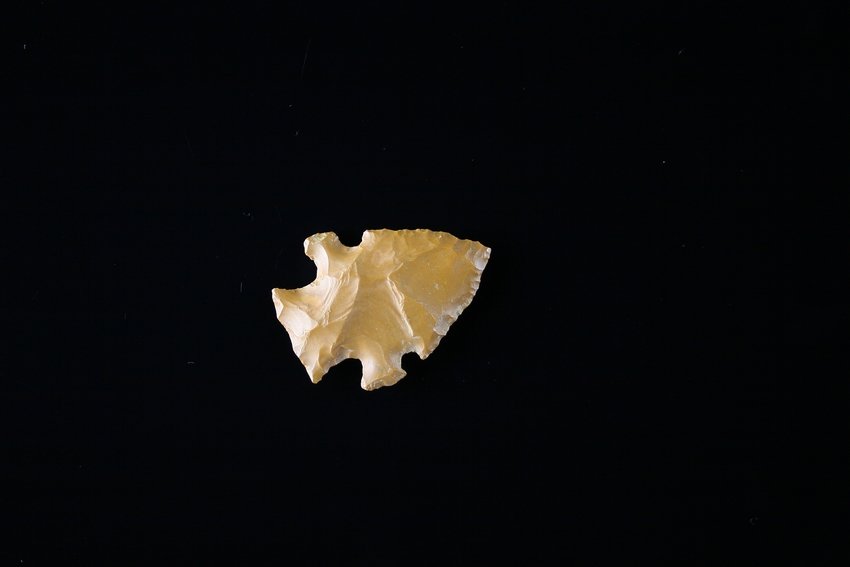 1 3/4" Evans: Nicely made Jasper example. Stock Landing West end of Catahoula Lake - Louisiana Ex - Russell Long Collection L-1/62