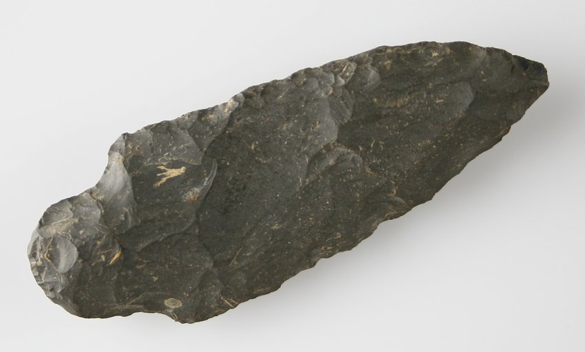 3 3/16" Adena: Coshocton example. Found in Ada, Ohio Ex - Russell Long Collection 64