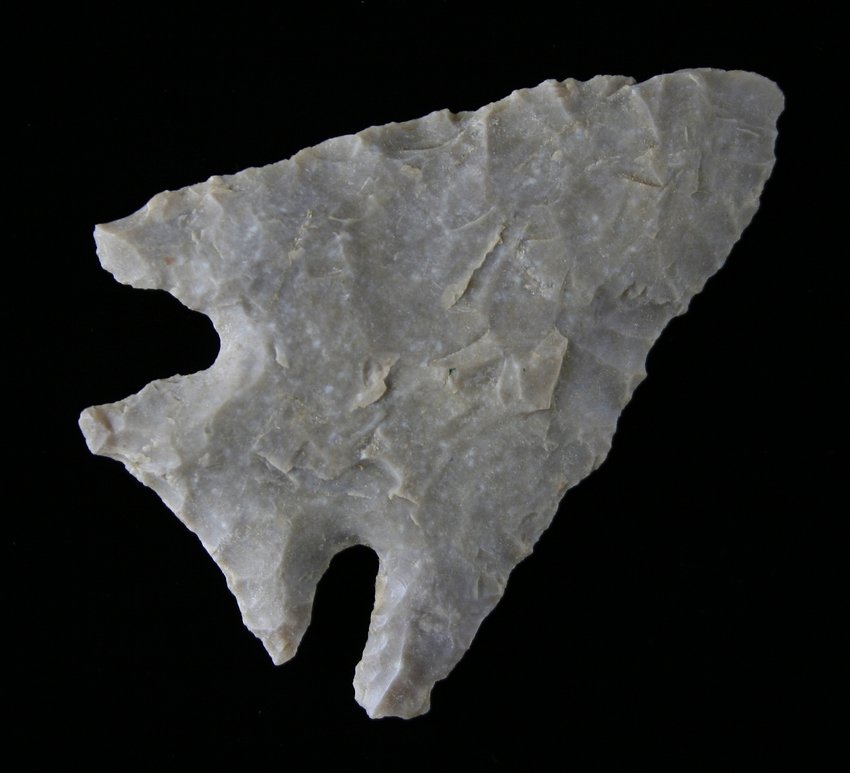 2 1/4" Marcos: Edwards Plateau Chert. Found near San Antonio, Texas Ex - Russell Long Collection T88/13
