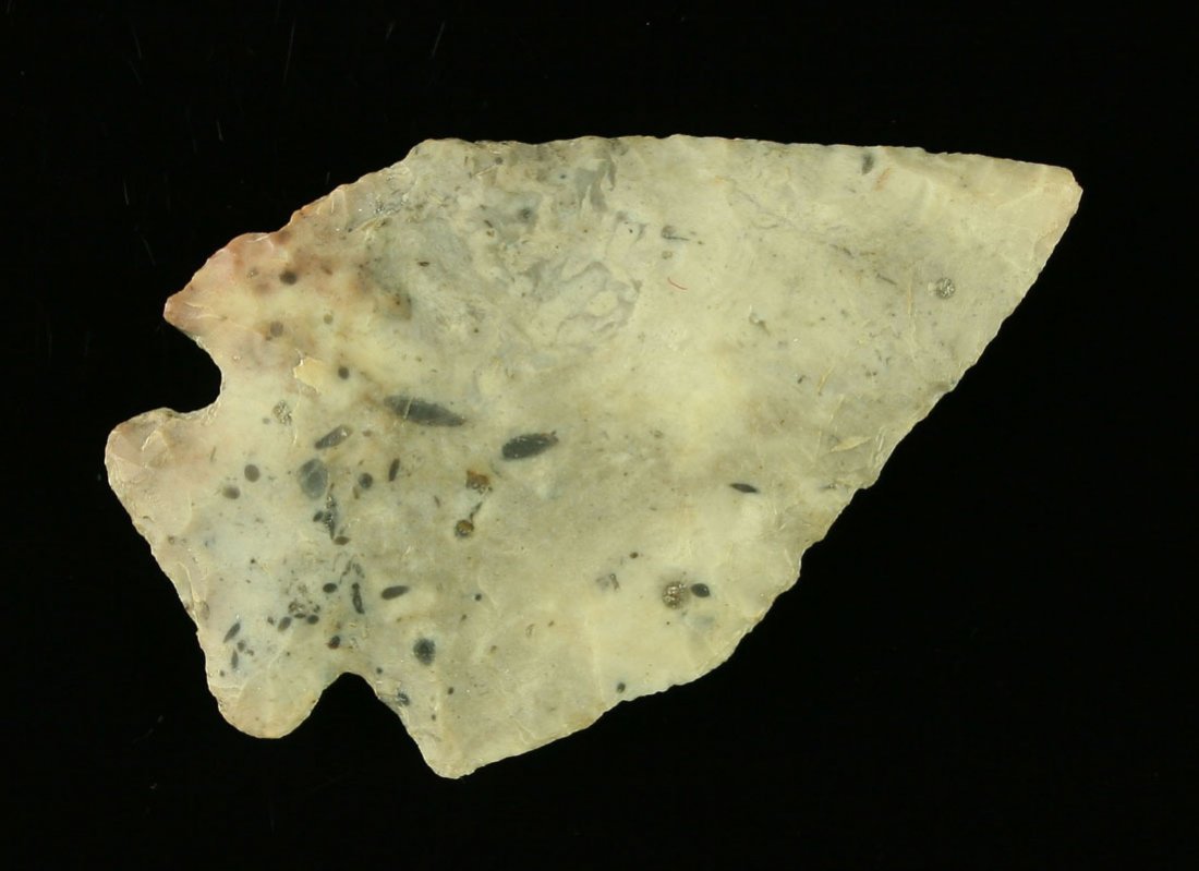 2 1/4" Afton: Found near Tifan in Seneca Co., Ohio. Fossil chert example formerly of the Art Heaton Collection.