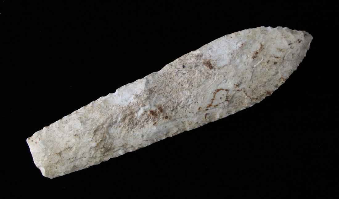 5 1/4" Nebo Hill - Partain COA: Large Burlington Chert example covered in iron oxide minerals. Found in Illinois. Partain COA.