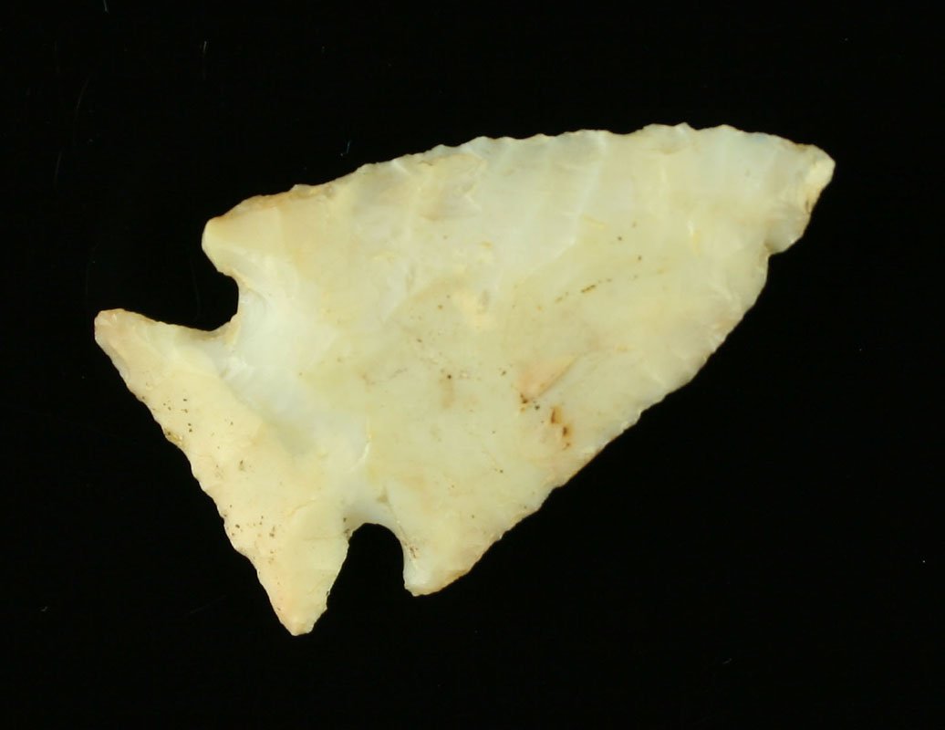 1 11/16" Intrusive Mound: Flint Ridge flint example from Ross Co., Ohio. Ex - Art Heaton Collection.