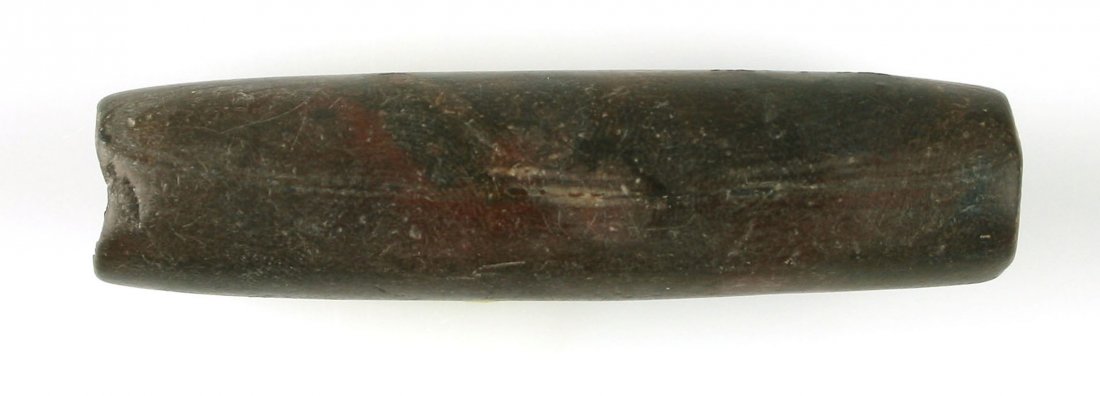 2 11/16" Adena Tube Pipe: Pipestone example from Ross Co., Ohio. Ex - Art Heaton Collection.