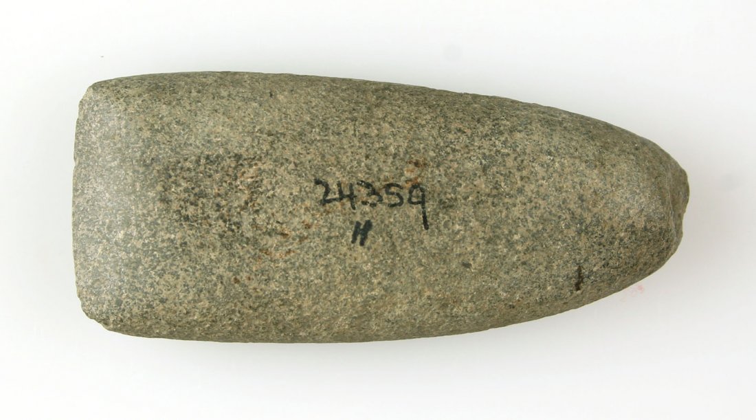 3 3/4" Adze: Ex - Perry Snider, Art Heaton Collections. Diorite example from Ohio.