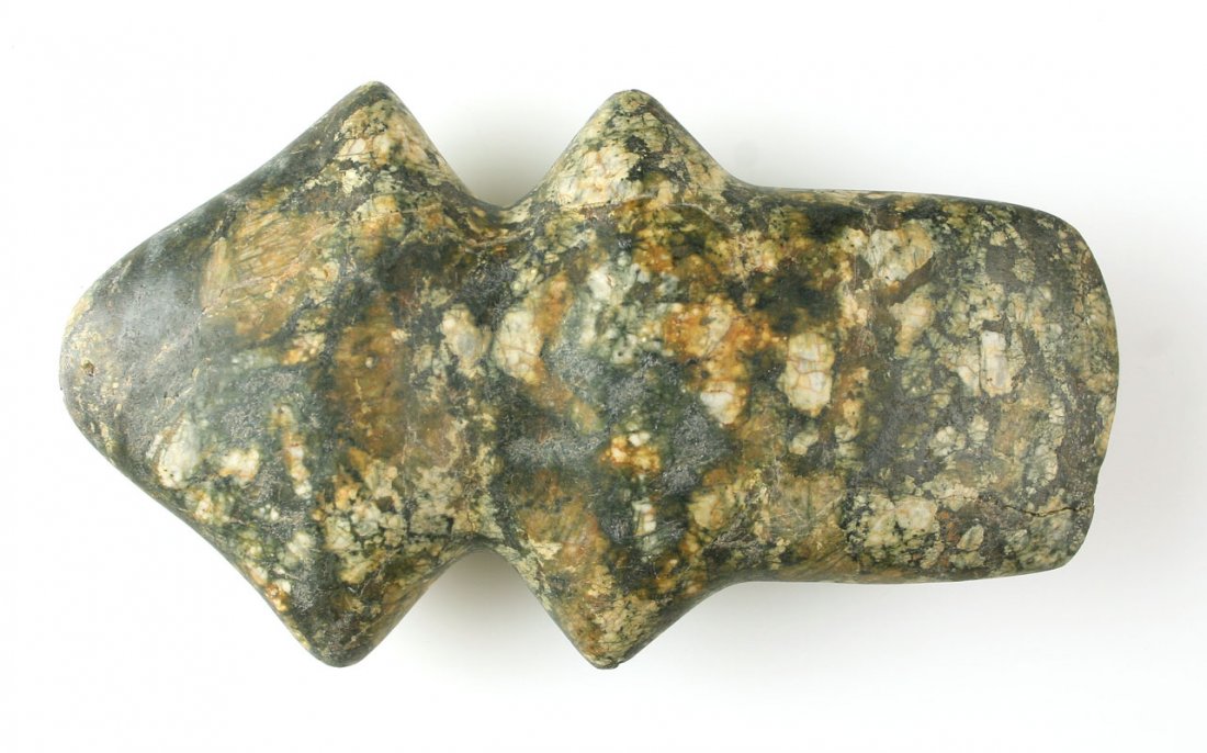 REPRODUCTION 6 5/8" Barbed Axe: Reproduction example in Porphyry