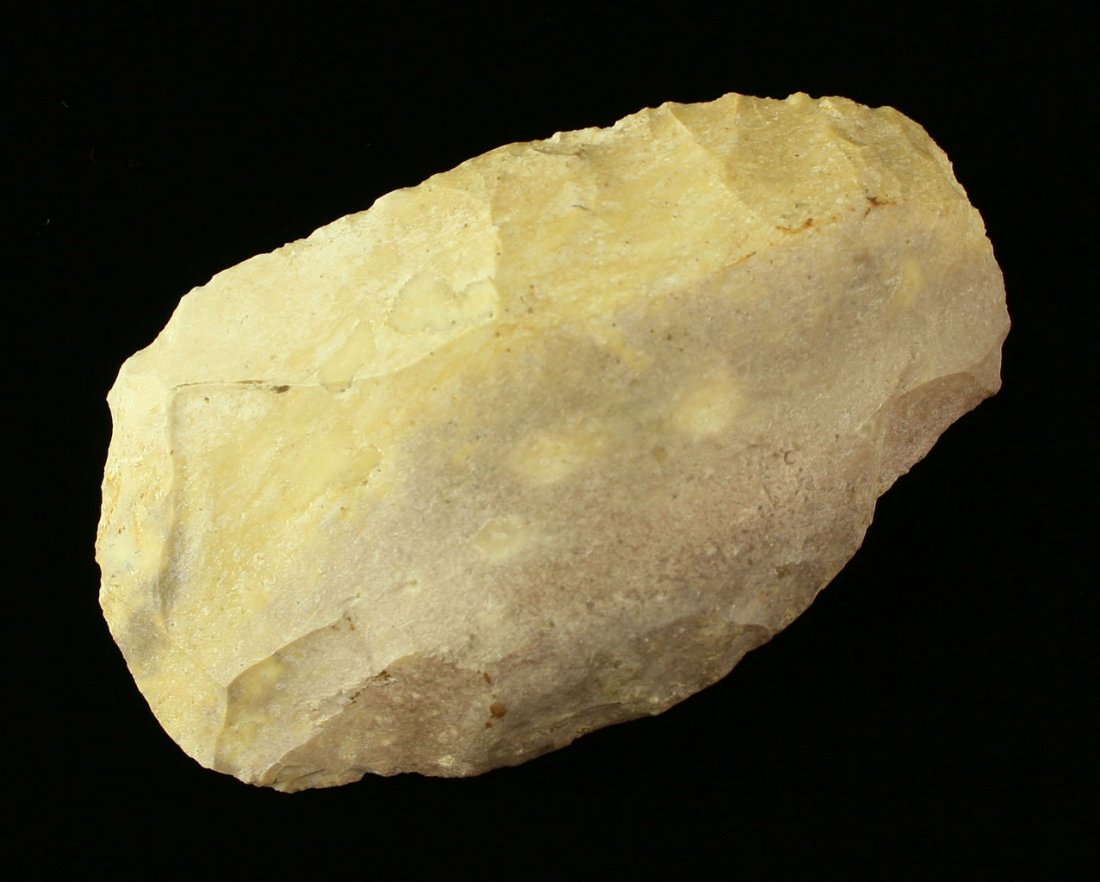 4" Uniface Scraper: Colorful fossil chert example from the Art Heaton Collection. Nice!