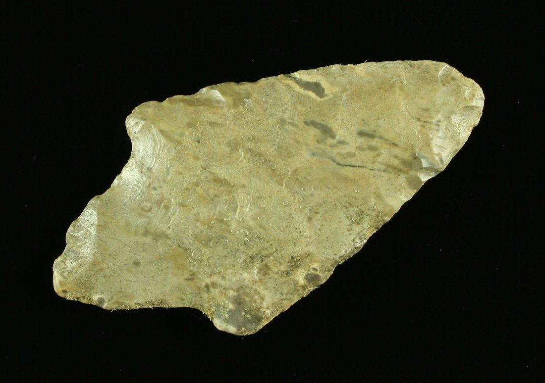 2 15/16" Gary: Boone Chert example probably from Oklahoma or Kansas. River polished. Ex - Dilego Collection.