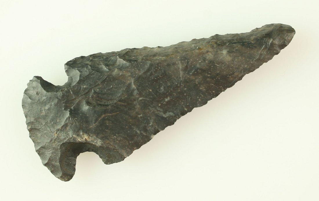 3 7/8" Thebes/Ohio Bevel: Coshocton example found in 1915 South of Massilon in Stark Co., Ohio. Early early collector script. Ex - Art Heaton Collection.