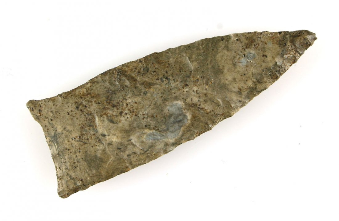 2 11/16" Beaver Lake: Dover Chert example from Tennessee. Ex - Dilego Collection. Excellent mineralization.