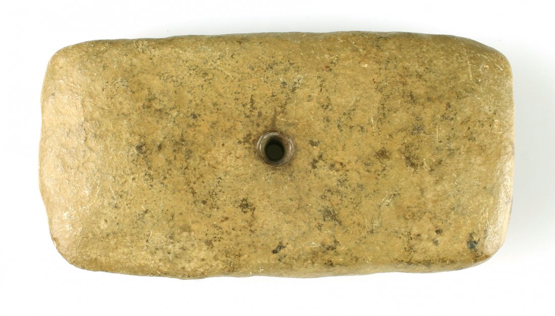 4 5/8" Pendant: Unusual example that appears to be made from Ohio Pipestone. Ohio.