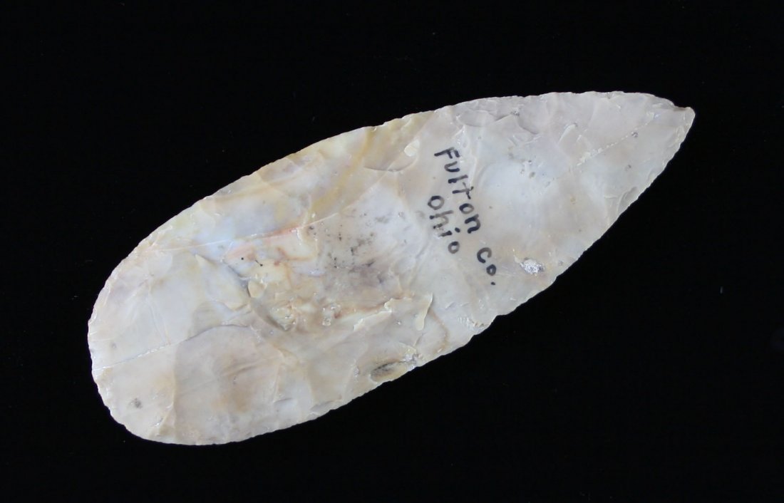 5 3/16" Hopewell Preform Blade: Flint Ridge example from Fulton Co., Ohio. Ex - Cowan Hood Collection.