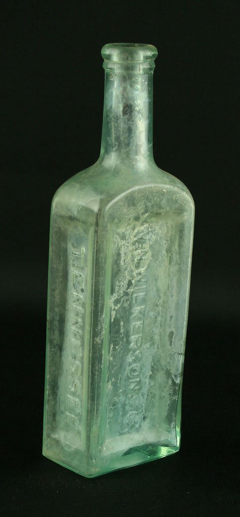 8 5/8" 1860's Medicine Bottle: W.N. Wilkerson & Co., Memphis, Tennessee. Pharmacist in Memphis in the 1860's which makes this a Civil War era bottle! Found by Art Heaton in and around Batavia, Ohio.