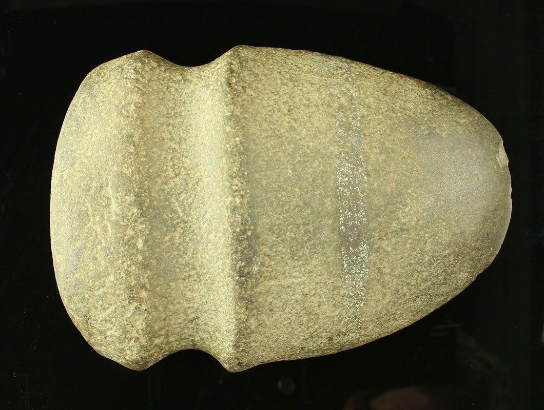 7 1/4" Full Groove Axe: Nice LARGE example from Ohio with a full groove. Ex - Art Heaton Collection.