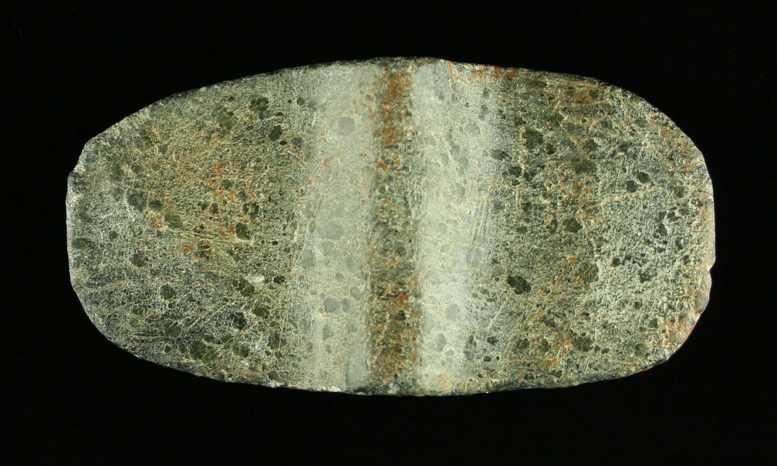 4 1/2" Winged Bannerstone - Bennett COA: Bennett COA says hardstone example from Stokes Co., North Carolina. Excellent condition and great eye appeal.