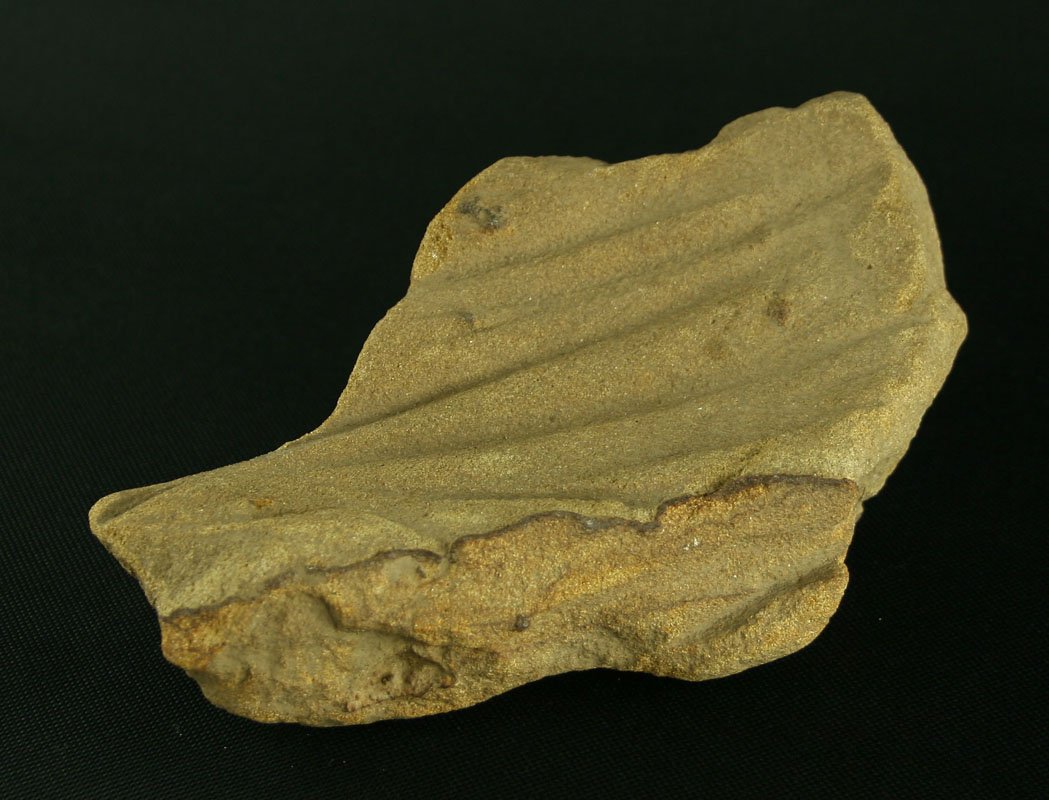 6 1/4" Abrading Stone: Sandstone example from the Verlon G. Endres Collection. Illinois. Multiple abrading marks on this example. Nice addition to round out your collection.