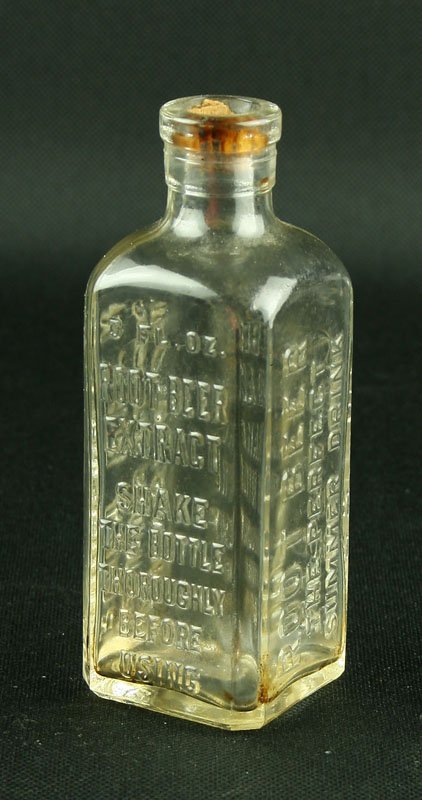 4 1/2" Root Beer Extract.: Found by Art Heaton in and around Batavia, Ohio. Raised lettering.