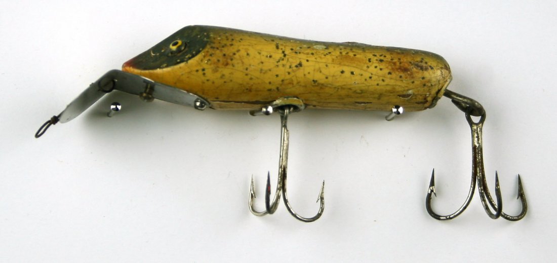 Vintage 1920-1930 Pike-Oreno Lure: South Bend Bait Co., 4" Silver flash lure. Nice!