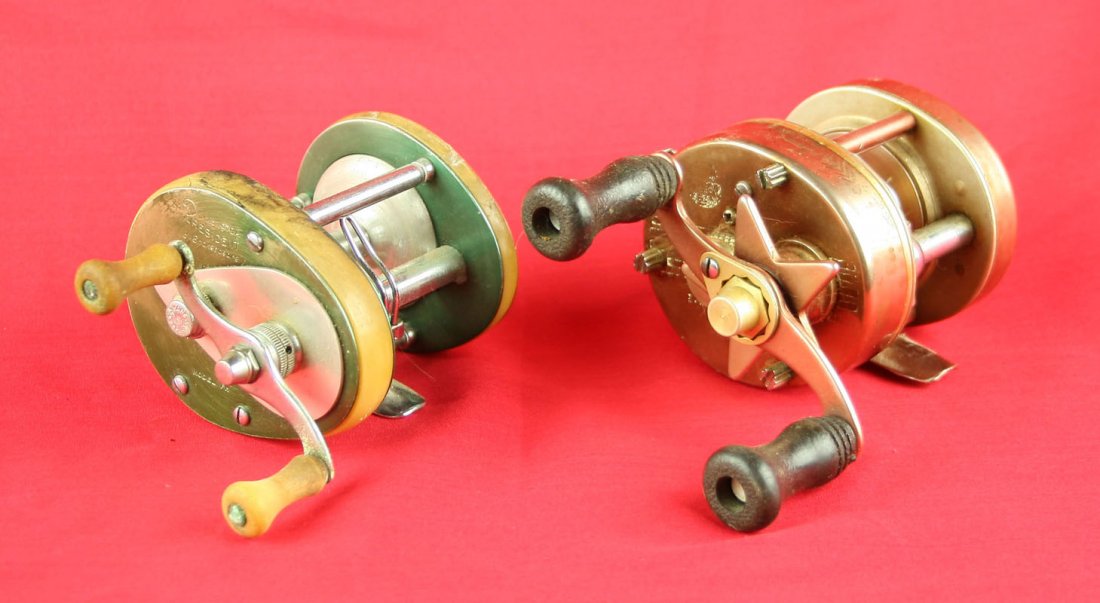 Pair of Vintage Levelwind Reels: Pflueger Supreme Model CK, Shakespeare President #1970A Model FH.