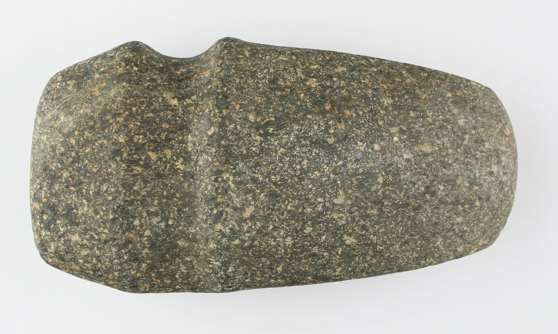 8 1/2" 3/4 Groove Axe - Jackson G-9 COA: Pike Co., Illinois. Ex - Franchino Collection. Granite. Nicely made, near perfect axe. Jackson G-9 COA.