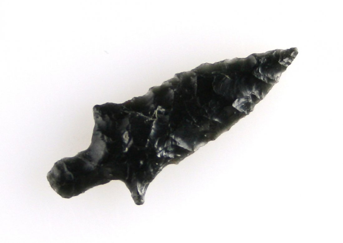 1 1/16" Wallula: Obsidian example from Klamath Lake, Oregon.