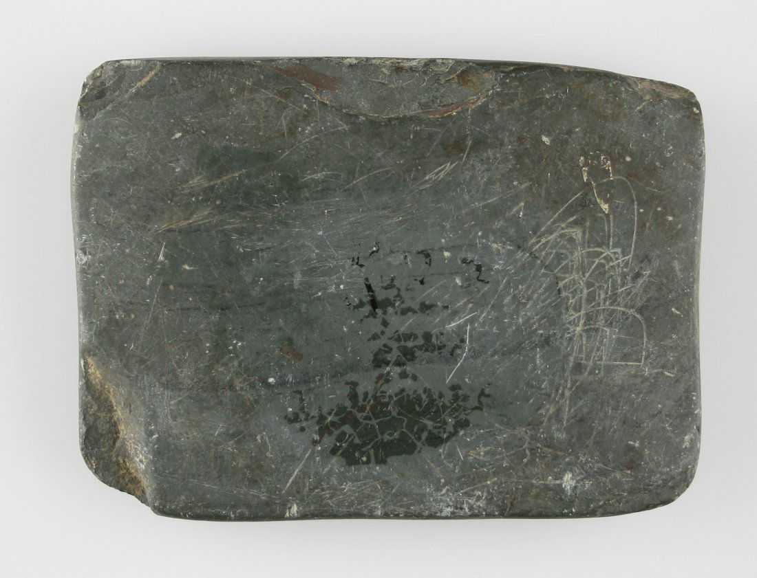 3 3/4" Tablet: Slate example from Kentucky. Adena culture.