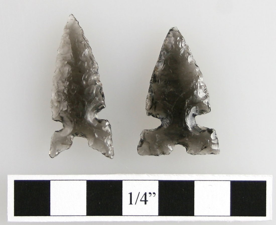 2 Desert Sierras: Nice pair from Klamath Lake area, Oregon. Obsidian.