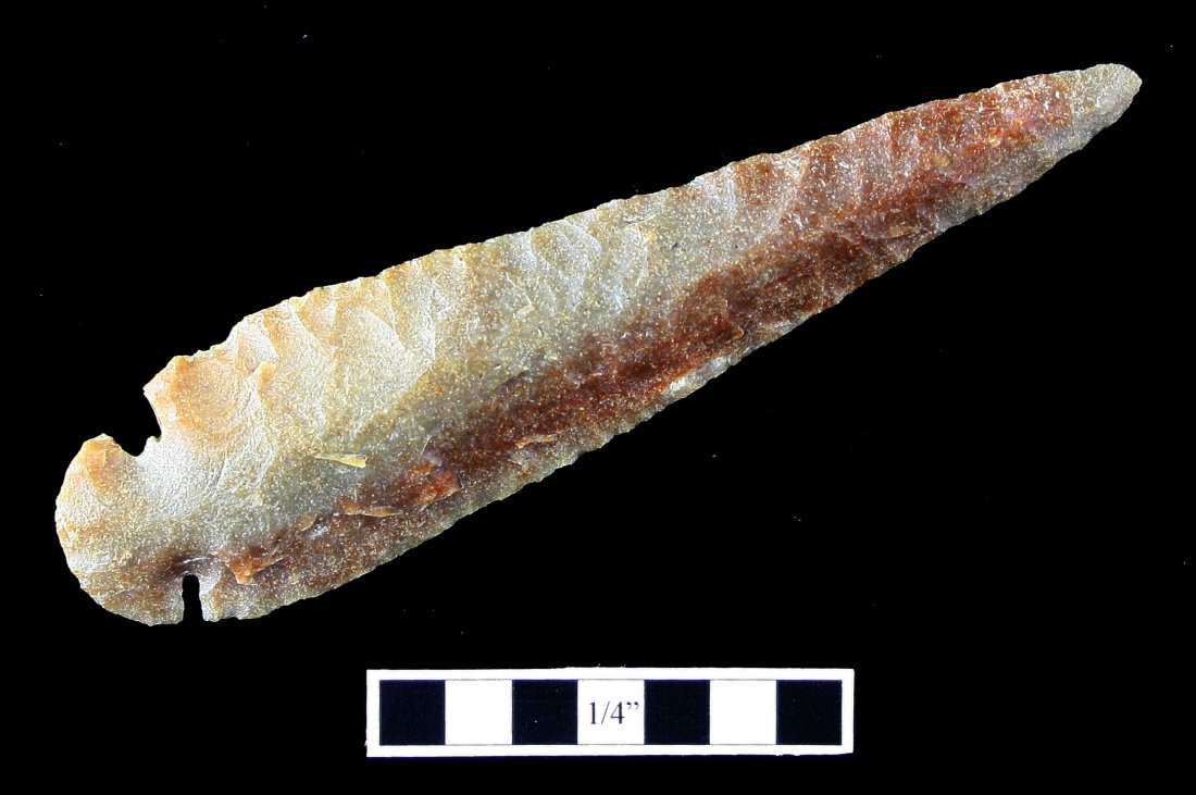 4 3/8" Dovetail: Carter Cave example found by Kenneth Broughton in Carter Co., Kentucky. Super nice!