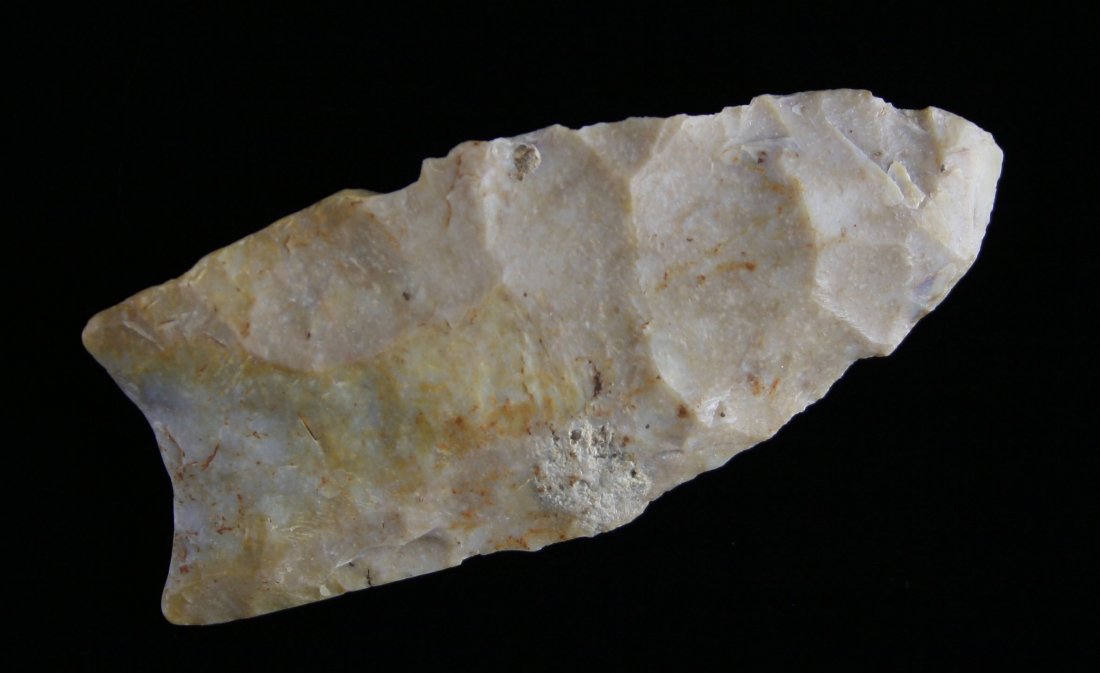 2 1/2" Clovis - Partain COA: Boyle chert example from Kentucky with a Partain COA.