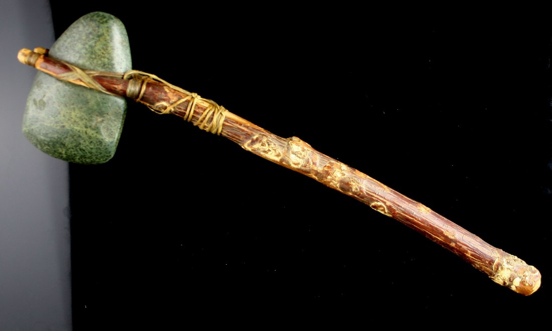 15" Hafted Axe: Axe measures 4". Modern.