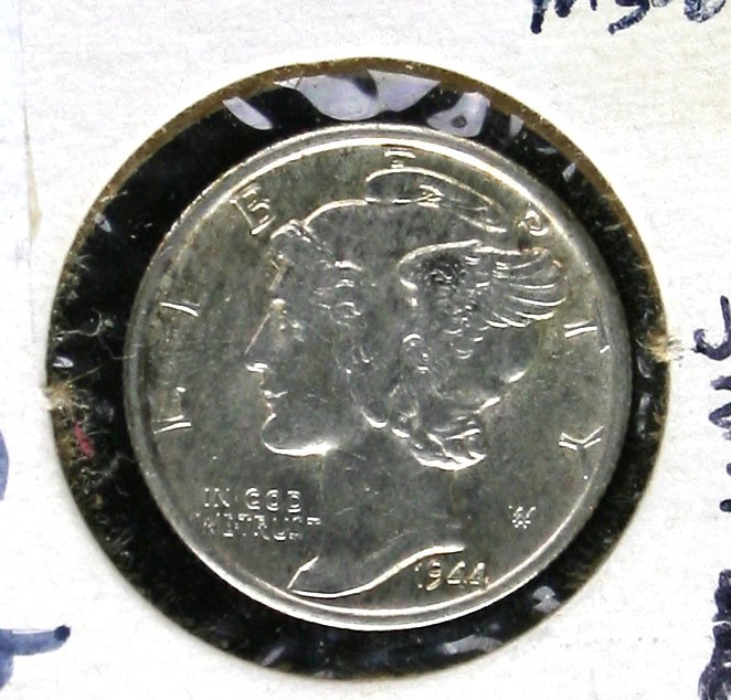 1944-D Mercury Dime Mint State: Definitely a super nice example. Auction results around $100-$150 regularly on this coin graded. Great opportunity!