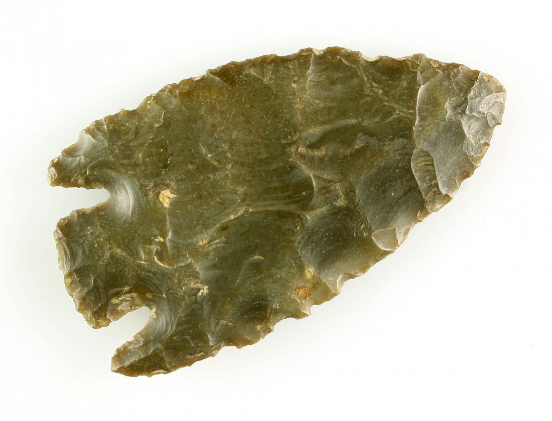 3 1/2" Castroville - Jackson COA: Found by Johnny Whittington in Central Texas. Pretty Edwards Plateau Chert. Jackson COA